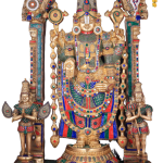 Brass Tirupati Balaji Prabhavali Sculpture 60 Inch - Premium Temple Decor | Jaipurio